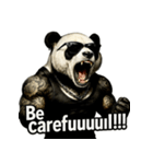 大絶叫パンダ（個別スタンプ：18）