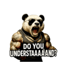 大絶叫パンダ（個別スタンプ：20）