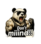 大絶叫パンダ（個別スタンプ：21）