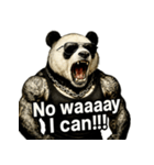 大絶叫パンダ（個別スタンプ：24）