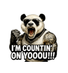 大絶叫パンダ（個別スタンプ：28）