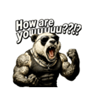 大絶叫パンダ（個別スタンプ：32）