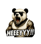 大絶叫パンダ（個別スタンプ：33）