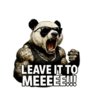 大絶叫パンダ（個別スタンプ：35）