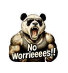 大絶叫パンダ（個別スタンプ：36）