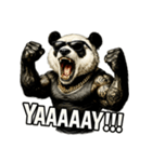 大絶叫パンダ（個別スタンプ：37）