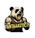 大絶叫パンダ（個別スタンプ：40）