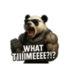 大絶叫パンダ【背景透過Ver.】（個別スタンプ：5）