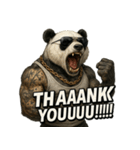 大絶叫パンダ【背景透過Ver.】（個別スタンプ：6）