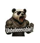 大絶叫パンダ【背景透過Ver.】（個別スタンプ：11）