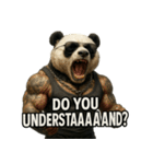 大絶叫パンダ【背景透過Ver.】（個別スタンプ：20）