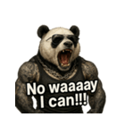 大絶叫パンダ【背景透過Ver.】（個別スタンプ：24）