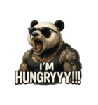 大絶叫パンダ【背景透過Ver.】（個別スタンプ：26）