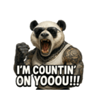 大絶叫パンダ【背景透過Ver.】（個別スタンプ：28）