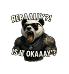 大絶叫パンダ【背景透過Ver.】（個別スタンプ：29）