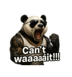 大絶叫パンダ【背景透過Ver.】（個別スタンプ：38）