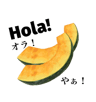 国産かぼちゃ 【スペイン語】（個別スタンプ：1）