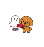 秋♡ず～っと使える♡トイプードル BIG（個別スタンプ：19）