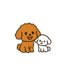 秋♡ず～っと使える♡トイプードル BIG（個別スタンプ：25）