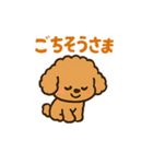 秋♡ず～っと使える♡トイプードル BIG（個別スタンプ：29）