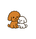 秋♡ず～っと使える♡トイプードル BIG（個別スタンプ：34）