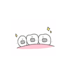 動く！ゆるい歯たちの日常。（個別スタンプ：5）