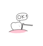 動く！ゆるい歯たちの日常。（個別スタンプ：11）