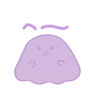 ライラックおばけスタンプ（個別スタンプ：1）