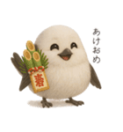 雪の妖精、シマエナガ（個別スタンプ：22）