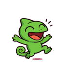 のんびりカメレオンの日常@SFW（個別スタンプ：1）