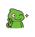 のんびりカメレオンの日常@SFW（個別スタンプ：14）