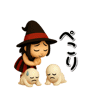 秋のハロウィン毒舌女子3Dスタンプ（個別スタンプ：19）