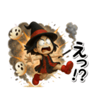 秋のハロウィン毒舌女子3Dスタンプ（個別スタンプ：35）