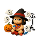 秋のハロウィン毒舌女子3Dスタンプ（個別スタンプ：36）