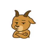 てれカモシカのひとこと@SFW（個別スタンプ：1）