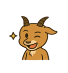 やさしいカモシカの日常@SFW（個別スタンプ：1）