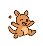 やさしいカンガルーの日常@SFW（個別スタンプ：1）