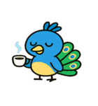 やさしいクジャクの日常@SFW（個別スタンプ：4）