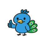 ドヤ顔クジャクの日常@SFW（個別スタンプ：7）