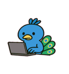 ドヤ顔クジャクの日常@SFW（個別スタンプ：10）