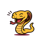 おだやかキングコブラ@SFW（個別スタンプ：1）