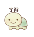 ゆるかわ＊カメさん日常挨拶（個別スタンプ：4）