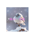 リアルなシマエナガのスタンプ（個別スタンプ：40）