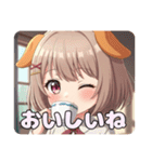 わんちゃんとお祭りみなみセット（個別スタンプ：18）
