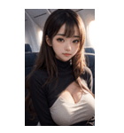 海外に行く女の子の写真（個別スタンプ：2）