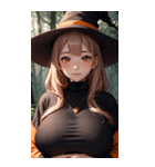 ハロウィン魔女写真限定版（個別スタンプ：1）