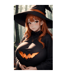 ハロウィン魔女写真限定版（個別スタンプ：2）