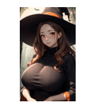 ハロウィン魔女写真限定版（個別スタンプ：3）