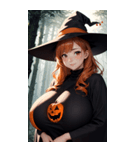 ハロウィン魔女写真限定版（個別スタンプ：4）