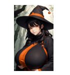 ハロウィン魔女写真限定版（個別スタンプ：7）